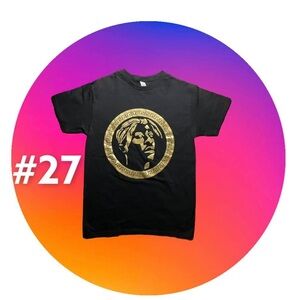 Golden Tupac Graphic T-SHIRT